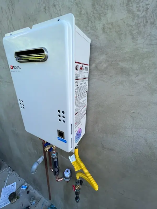 Tankless water heater installation for Twist and Turn Estates homes